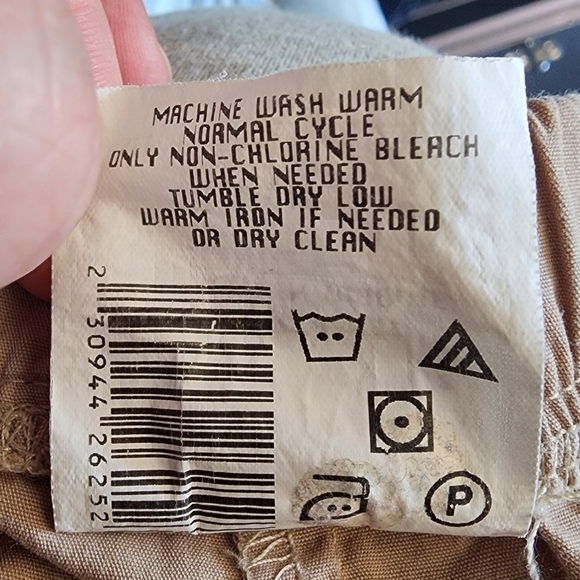 Motherhood Maternity Casual Beige Khaki Capri Cargo Pants Medium M Drawstring - Picture 10 of 10